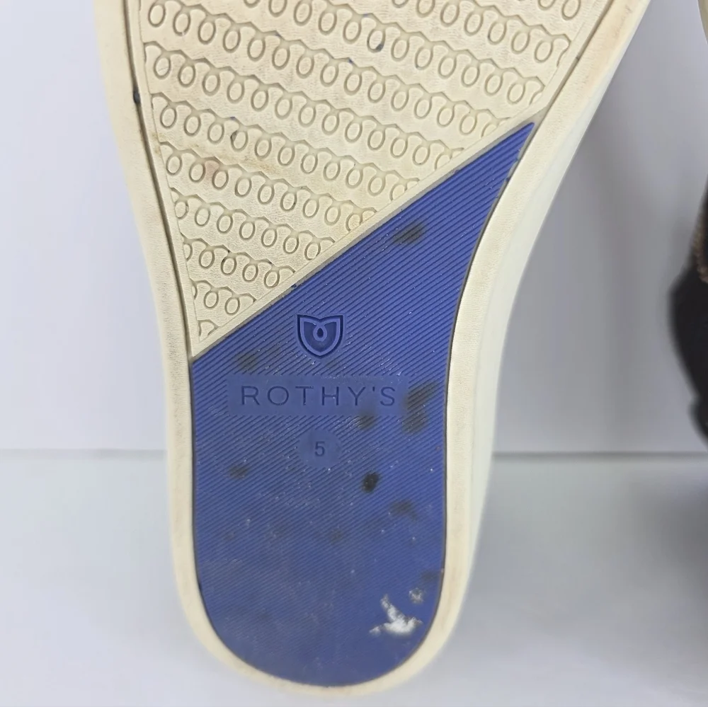 Rothy's The Chelsea Wildcat Ankle Boot Sneakers‎ Pull On Leopard Print Size 5